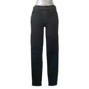 J Brand 620 Fearless Mid Rise Womens Sz 28 Black Skinny‎ Jeans